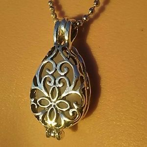 (NWT) glow-in-the-dark locket necklace